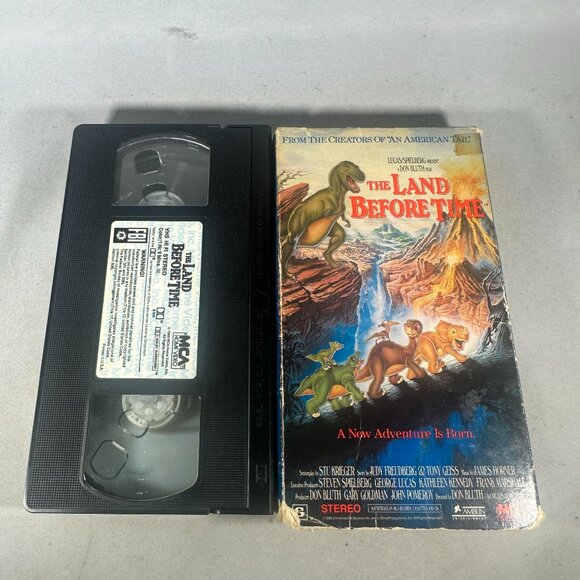 The Land Before Time VHS Movie 1988 Family Animation Classic Don Bluth - Picture 3 of 3